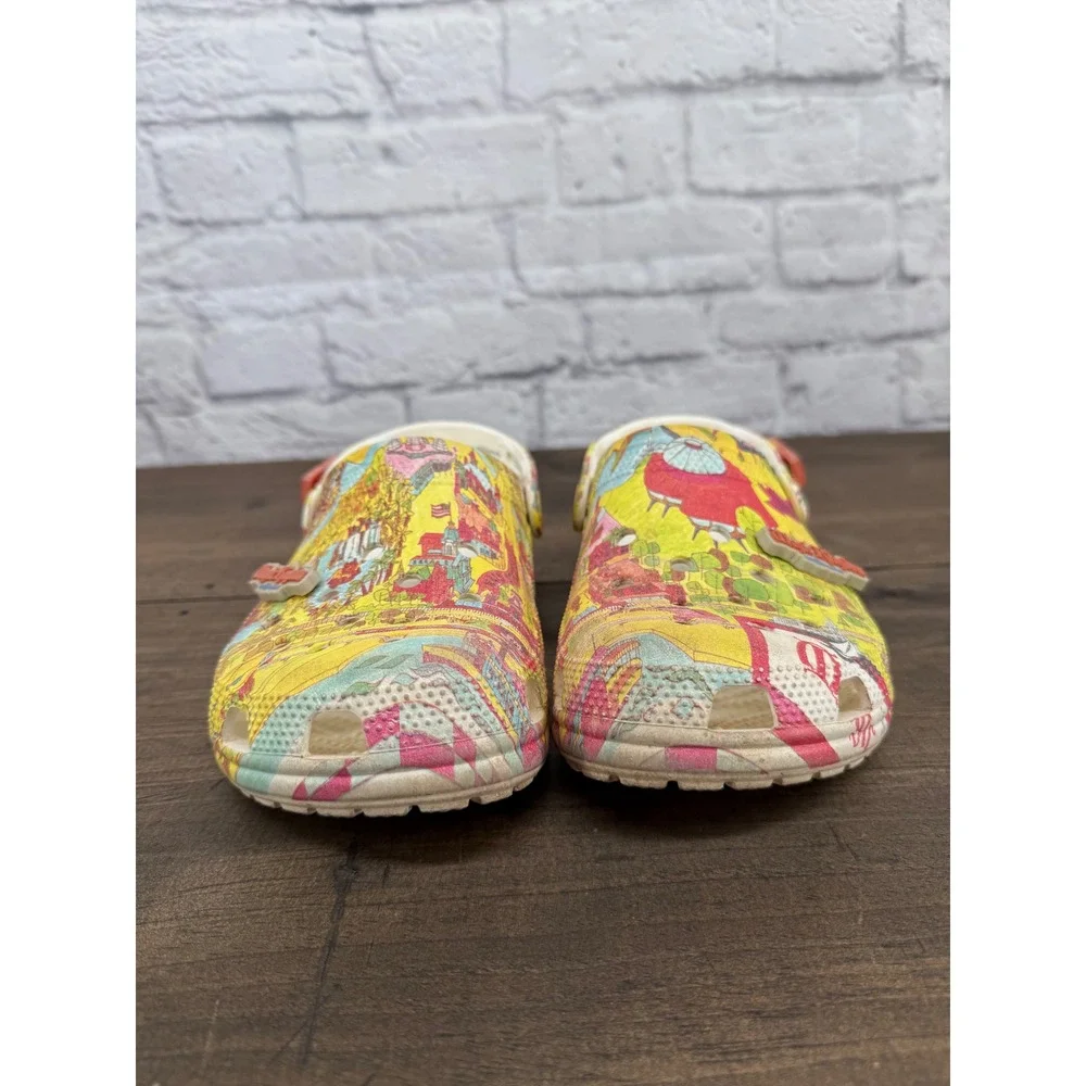 Crocs 50th Anniversary Disney Parks Vault Collection Magic Kingdom Map Clogs W 8